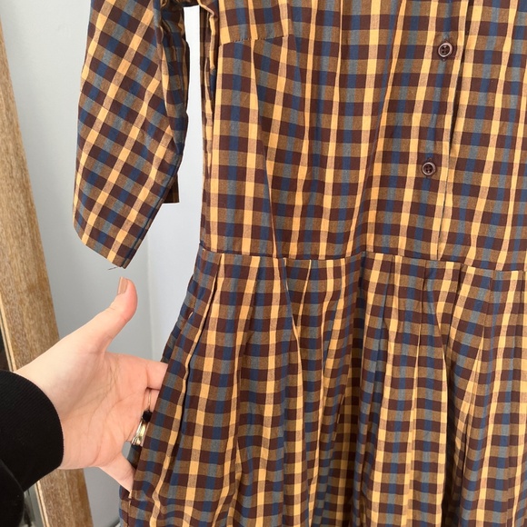 TOAST Unique Collar Dress with Pockets - USA womens 8 (UK12) - Picture 6 of 9